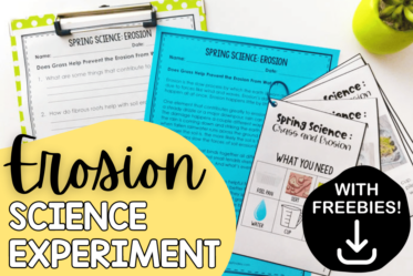 Show students erosion firsthand with this experiment. Download free printables to get you started!