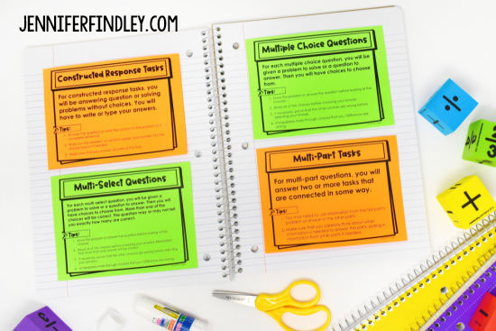 Free math test prep types of questions resources for grades 4-5!