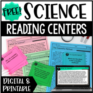 Free science centers for grades 4-5 available in digital and print!
