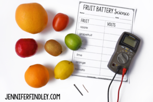 controlled variables fruit battery experiment