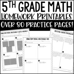 Free 5th Grade Math Vocabulary Posters