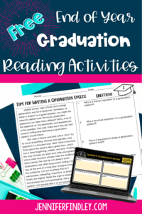 Do you need end of year reading activities? Take a look at these free graduation-themed reading activities.