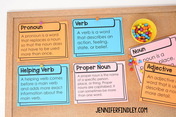 Do your students struggle with grammar vocabulary? Grab these free grammar posters to help!