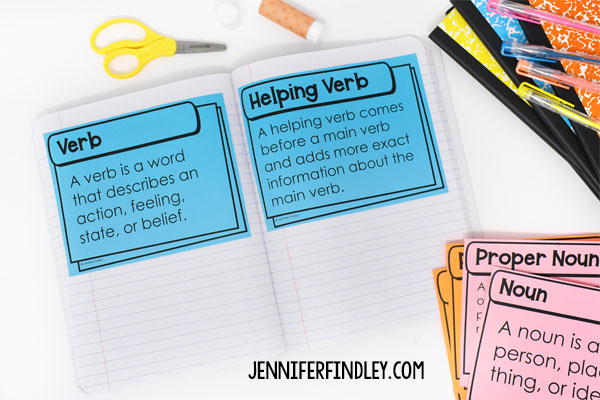Free grammar vocabulary! Use these to help your students remember and master 5th grade grammar concepts and skills.