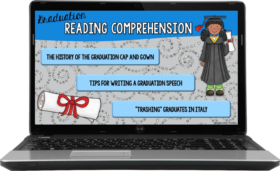 Are your students graduating or being promoted to another school? Engage your students with this free end of year reading activity that pairs graduation ceremonies with reading comprehension.