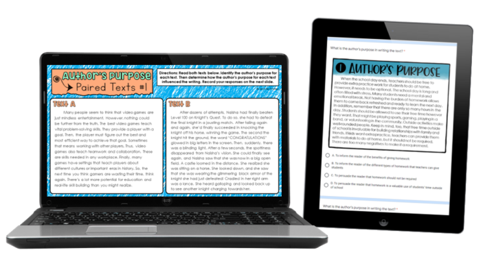 Use these digital reading centers in Google Slides or Google Forms!