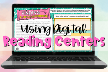 Digital reading centers are a great way to get your students reading and practicing online. Read more and get free reading centers for 4th/5th grade on this post.