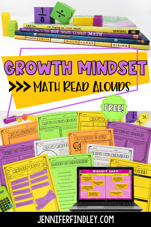 Math read alouds great for back to school and learning about growth mindset in math.