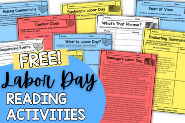 Download these free Labor Day reading passages with reading skill activities.