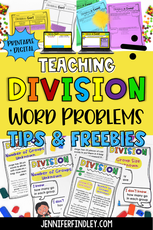 Many students struggle with division, especially when it comes to word problems. This post will share my favorite tips for teaching and helping students master division word problems. including free resources to get you started.