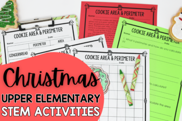 Christmas STEM Activities for upper elementary students. Get all the details including free reading passages on this post.