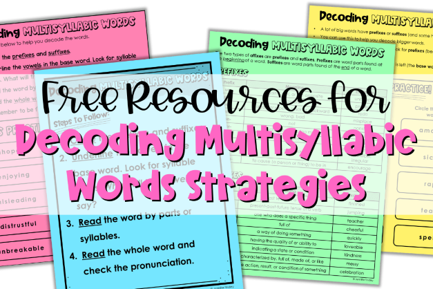 Decoding Multisyllabic Words In Grades 4 5