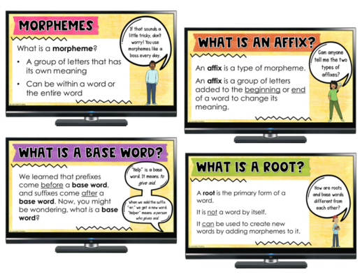 Teaching morphology can be a great way to help students with understanding unknown words, decoding multisyllabic words, and spelling. Read more and grab free morphology activities on this post!