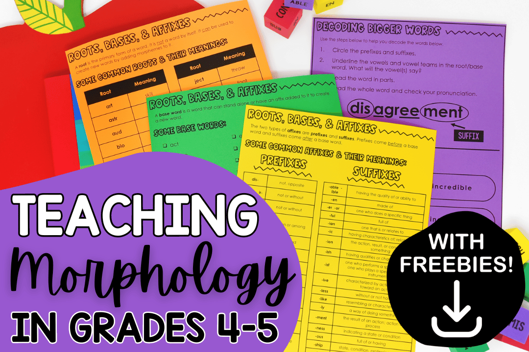 Teaching Morphology in Grades 4-5 (with Free Resources)
