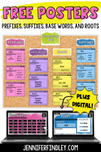 Free Prefix, Suffix, And Roots Posters (Morphology Posters)