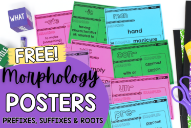 Are you teaching prefixes, suffixes, and roots? Grab free posters for grades 4-5 to use as references!