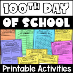 100th Day of School Activities for Upper Elementary