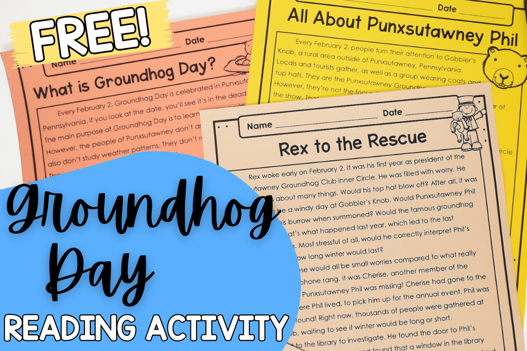 Free Groundhog Day Activities (4th & 5th Grade Reading)