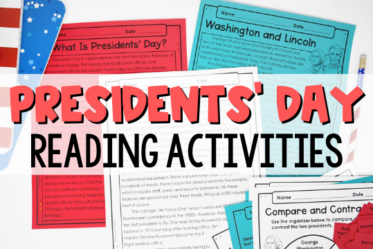 Grab these free Presidents' Day reading activities!