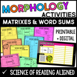 Using Word Matrix Activities to Increase Vocabulary (Free Posters)