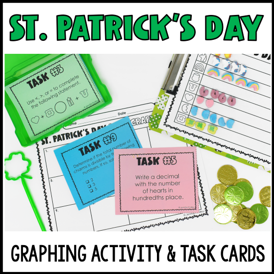 Download this free St. Patrick's Day graphing activity for your upper elementary students!