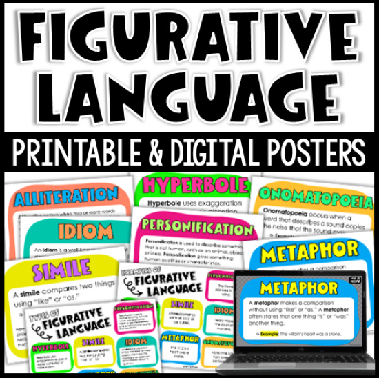 Download these FREE Figurative Language Posters from this post today.