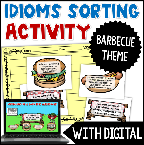 Download the free idioms sorting activity now!
