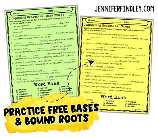 Practice prefixes with free bases and bound roots with this free prefix passage activity for grades 4-5