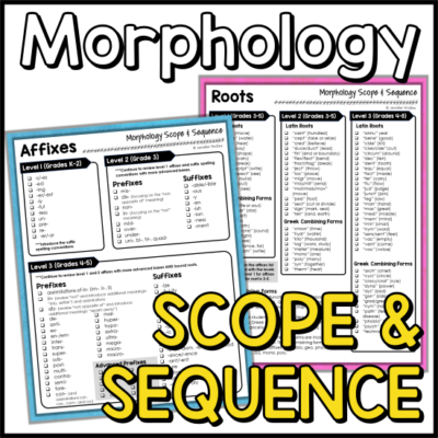 Morphology Scope and Sequence