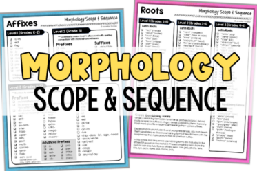 Morphology instruction is so powerful for students! Grab a free morphology scope and sequence (and read suggestions and guidelines) on this post!