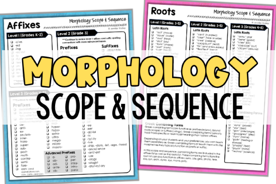 Morphology Scope and Sequence