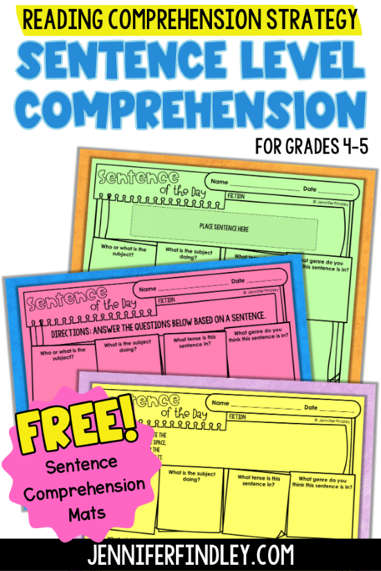 Are your students struggling with understanding text despite being able to decode and read fluently? The issue might be sentence comprehension. Discover strategies to enhance sentence-level understanding for 4th and 5th graders on this post. 