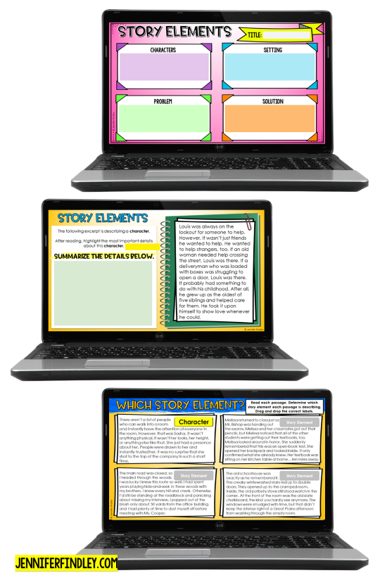 Begin your 4th and 5th grade reading instruction with these free story elements resources that includes posters, graphic organizers, passages, & more! Digital activities included!