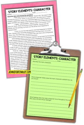 Free Resource to Review Story Elements: Passages, Task Cards, and More!