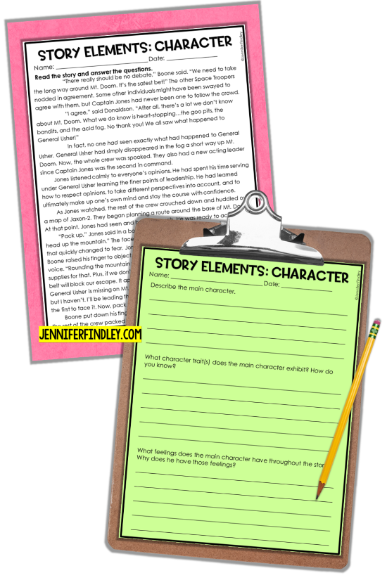 Free story elements worksheets and passages for reviewing the main story elements at the beginning of the year