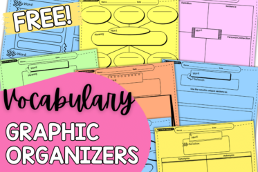 Use these free vocabulary graphic organizers for your 4th and 5th graders.