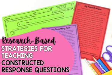 If you’re looking for a practical approach to make constructed responses easier, you’re in the right place. And if you’re just here for actionable ideas without all the “science-y” language, you’re still in the right place!