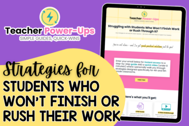 If you’ve ever felt stuck trying to support students who either won’t start their work or rush through it so fast you wonder if they even tried, you’re not alone.