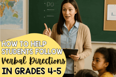 Help your 4th & 5th graders follow multi-step directions with this simple 2-step routine that boosts focus, memory, and independence.