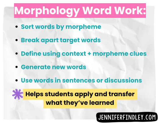 Teach morphology in small groups to really maximize your reading instruction and make an impact on your readers. Read this blog post for the details!