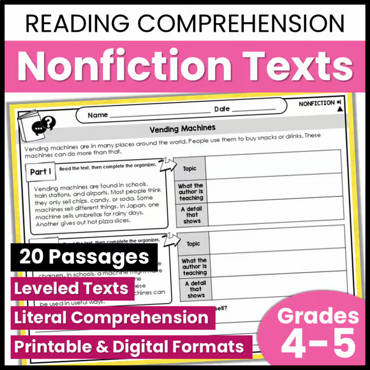A simple, effective nonfiction reading response teachers can use to improve students’ understanding of informational texts.