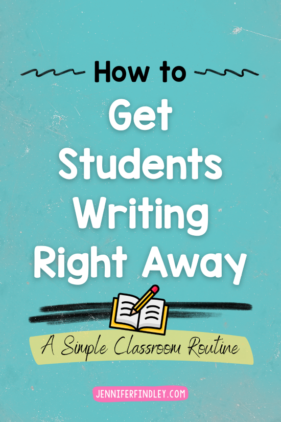 If students can’t say it, they may not be able to write it. Get them talking before writing with this simple classroom routine.